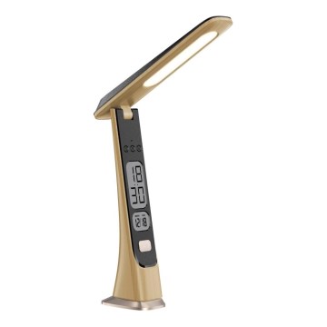 Immax 08982L - Lámpara de mesa LED recargable y regulable LED/5W/5V dorado