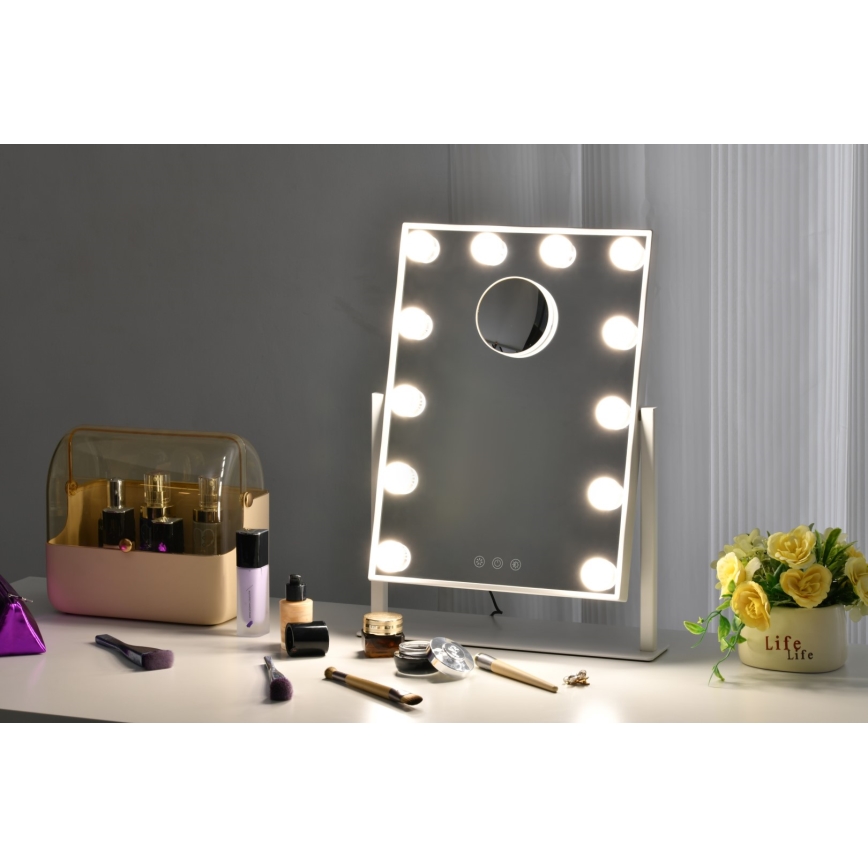 Immax 08984L - Espejo cosmético LED regulable MUST HAVE LED/12W/230V