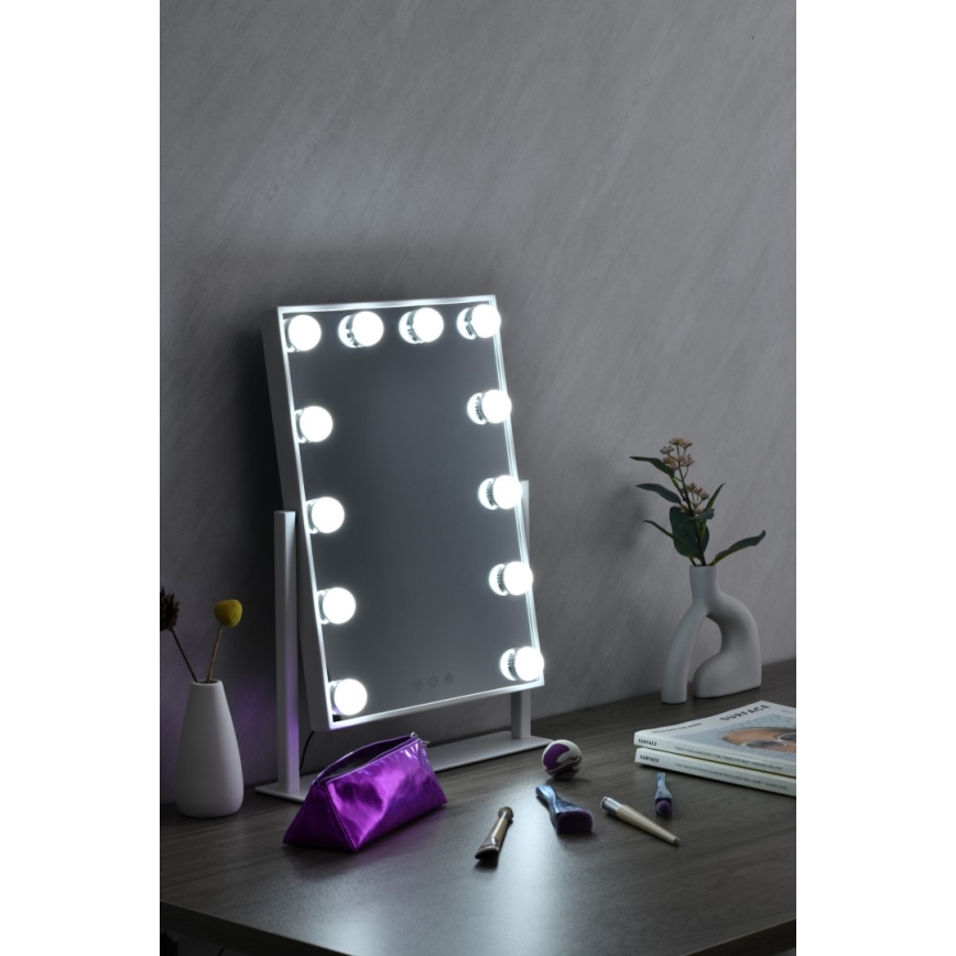 Immax 08984L - Espejo cosmético LED regulable MUST HAVE LED/12W/230V