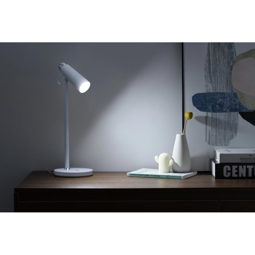 Lámpara de mesa LED regulable con inalámbrico Qi cargando TIT LED/12W/230V blanco