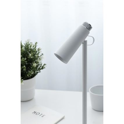 Lámpara de mesa LED regulable con inalámbrico Qi cargando TIT LED/12W/230V blanco