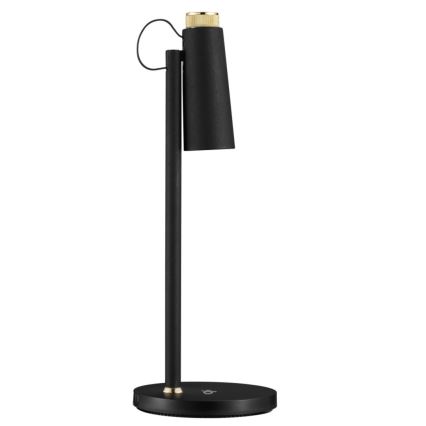 Lámpara de mesa LED regulable con inalámbrico Qi cargando TIT LED/12W/230V negro