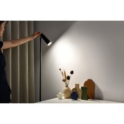 Lámpara de pie LED regulable TIT LED/6W/230V negro