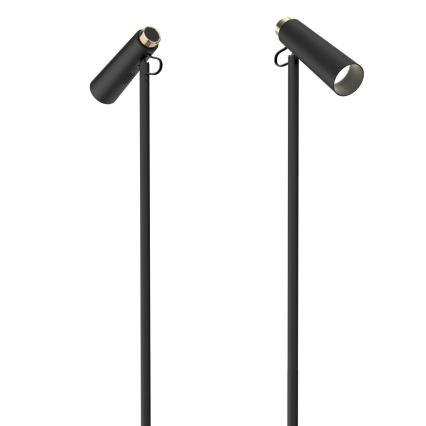 Lámpara de pie LED regulable TIT LED/6W/230V negro