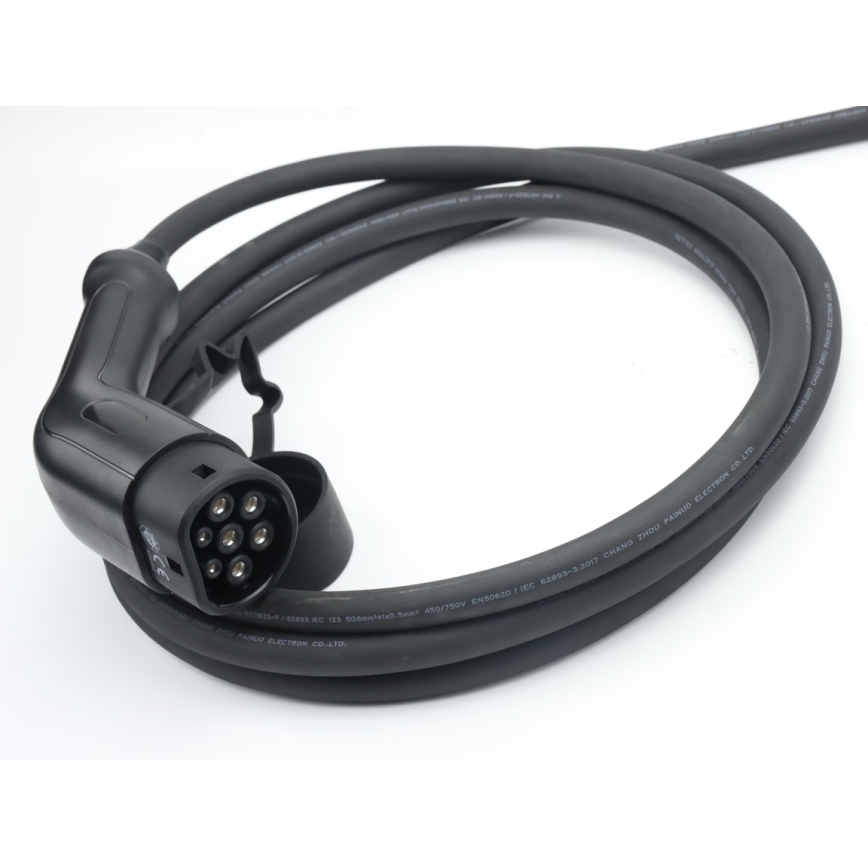 Immax - Estación de carga para coches eléctricos AC Type 2 16A/380V 11kW + enchufe 230V, 3,7kW 5m + estuche