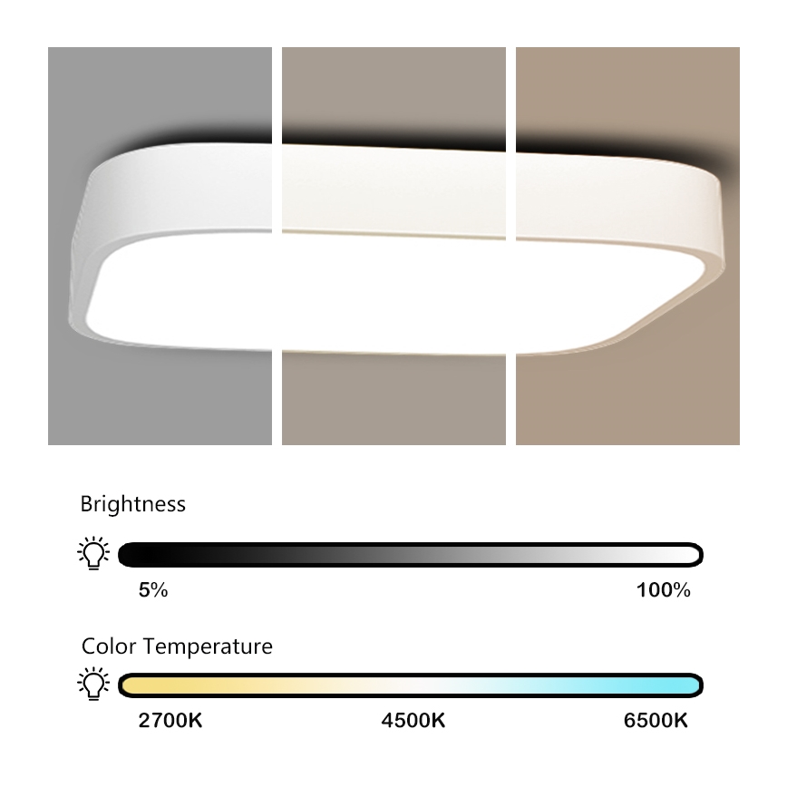 Immax NEO 07042L - LED Plafón regulable RECUADRO LED/67W/230V + CR Tuya