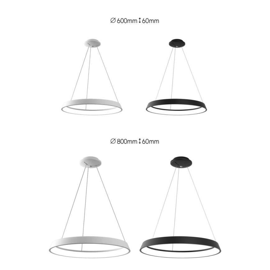 Immax NEO 07079L - LED Lámpara colgante regulable LIMITADO LED/39W/230V 60 cm+CR Tuya