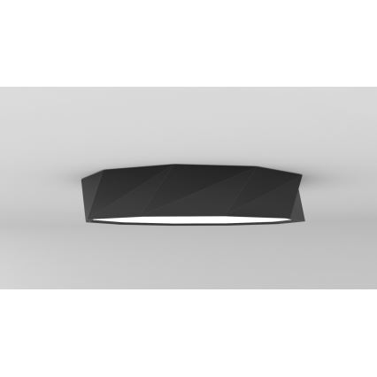 Immax NEO 07130-B60 - LED SMART Plafón con dimmer DIAMANTE negro LED/43W/230V + control remoto 60cm Tuya ZigBee