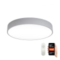 Immax NEO 07143-GR80 - Plafón LED regulable RONDATE LED/65W/230V Tuya gris + mando a distancia