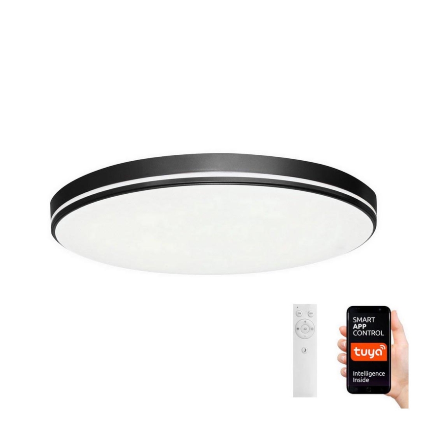 Immax NEO 07148-B40 - Plafón LED regulable NEO LITE AREAS LED/24W/230V Tuya Wi-Fi negra + mando a distancia