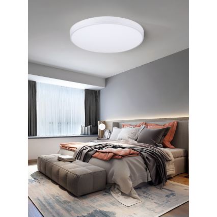 Immax NEO 07149-W40 - Plafón LED regulable NEO LITE AREAS LED/24W/230V Tuya Wi-Fi blanca + mando a distancia