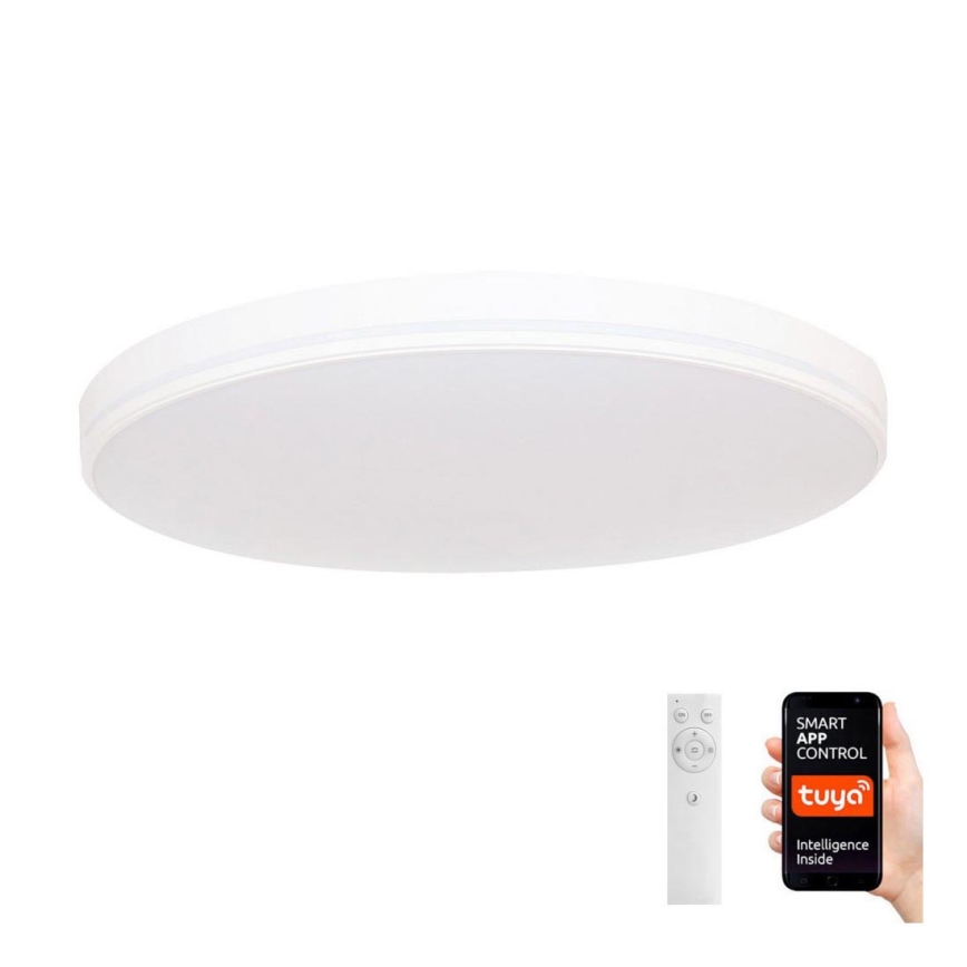 Immax NEO 07149-W51 - Plafón LED regulable NEO LITE AREAS LED/48W/230V Tuya Wi-Fi blanco + mando a distancia