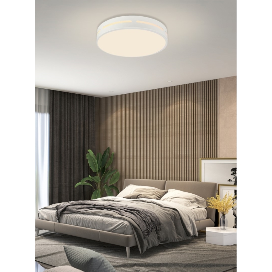 Immax NEO 07153-W40 - Plafón LED regulable NEO LITE PERFECTO LED/24W/230V Wi-Fi Tuya blanco + mando a distancia