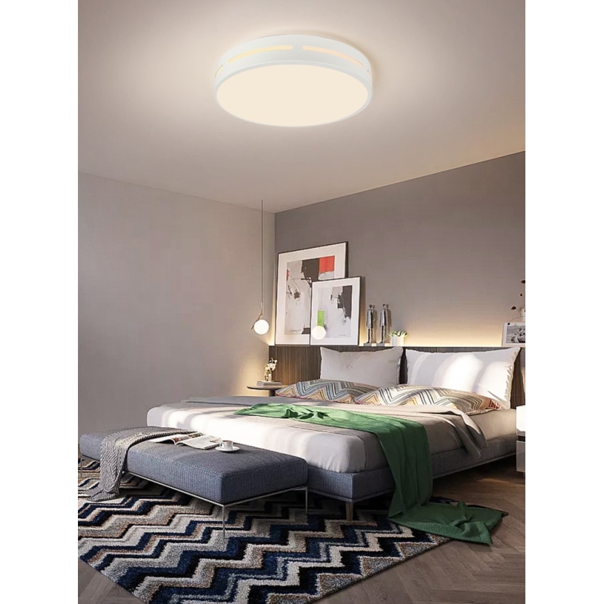 Immax NEO 07153-W50 - Plafón LED regulable NEO LITE PERFECTO LED/48W/230V Wi-Fi Tuya blanco + mando a distancia