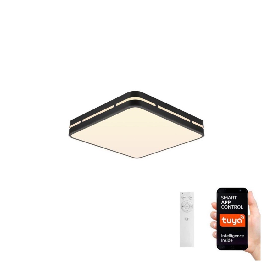 Immax NEO 07154-B30 - Plafón LED regulable NEO LITE PERFECTO LED/24W/230V Wi-Fi Tuya negro + mando a distancia