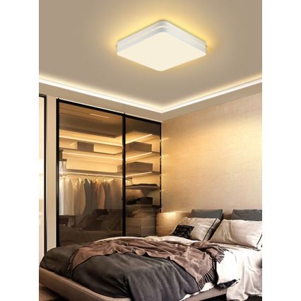 Immax NEO 07155-W30 - Plafón LED regulable NEO LITE PERFECTO LED/24W/230V Wi-Fi Tuya blanco + mando a distancia