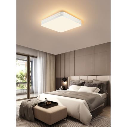 Immax NEO 07155-W30 - Plafón LED regulable NEO LITE PERFECTO LED/24W/230V Wi-Fi Tuya blanco + mando a distancia