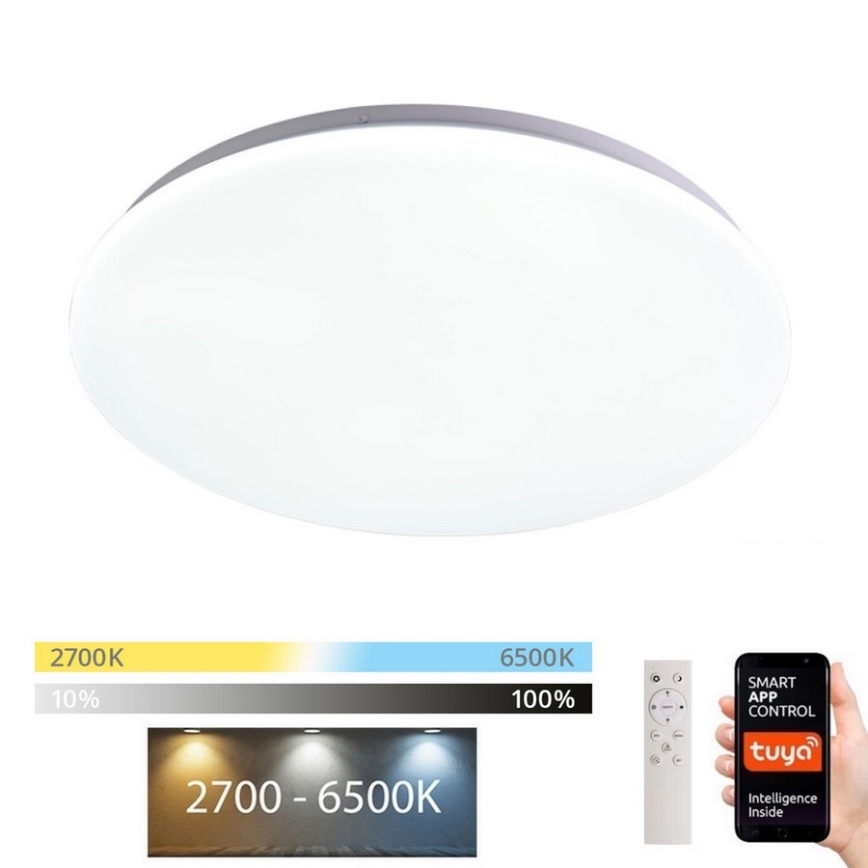 Immax NEO 07156-38 - Plafón LED regulable ANCORA LED/24W/230V 2700-6500K Wi-Fi + mando a distancia Tuya