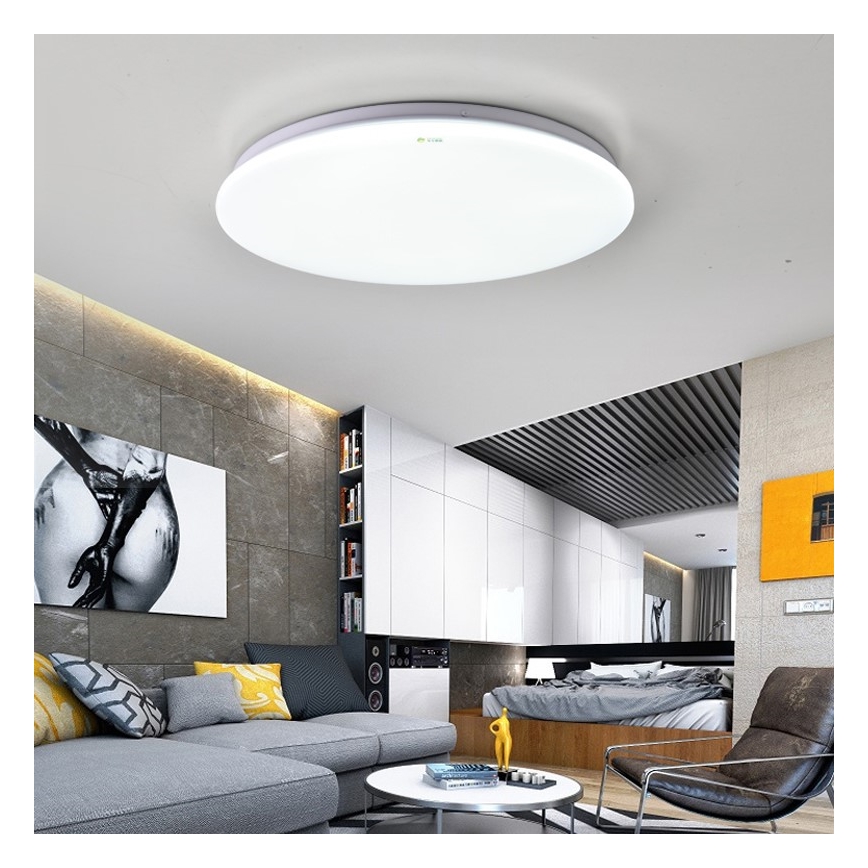Immax NEO 07156-45 - Plafón LED regulable ANCORA LED/36W/230V 2700-6500K Wi-Fi + mando a distancia Tuya