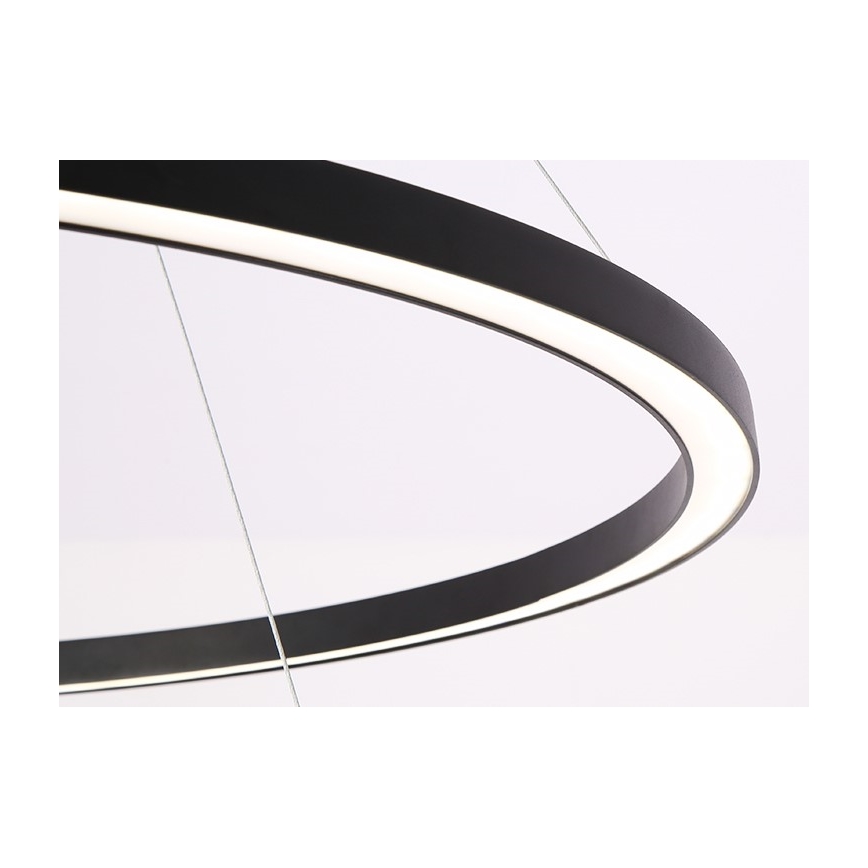 Immax NEO 07158-B80 - Lámpara de araña LED regulable FINO LED/60W/230V Tuya negro + mando a distancia