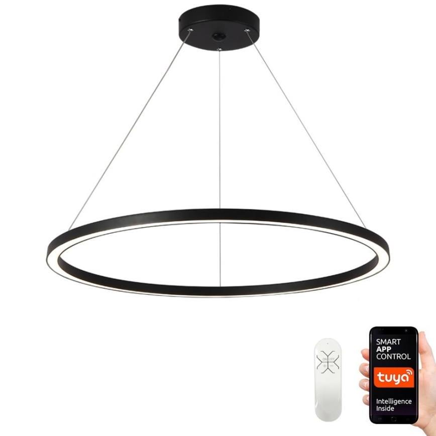 Immax NEO 07158-B80 - Lámpara de araña LED regulable FINO LED/60W/230V Tuya negro + mando a distancia