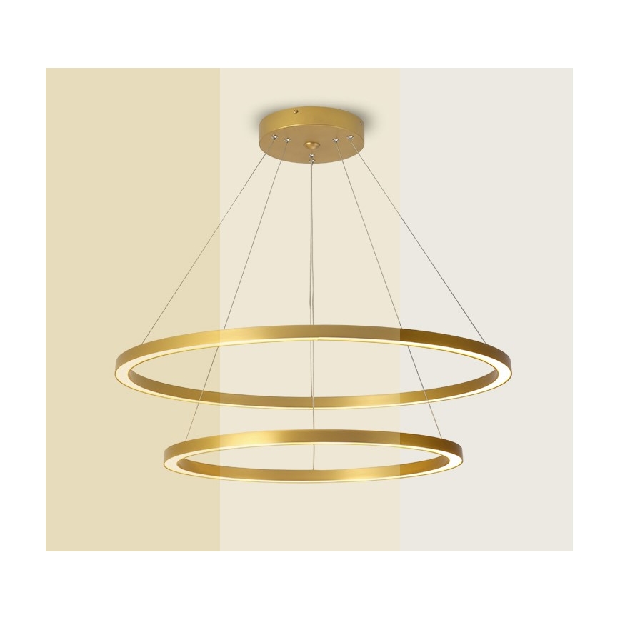 Immax NEO 07159-G80-60 - Lámpara de araña LED regulable FINO LED/93W/230V Tuya dorado + mando a distancia