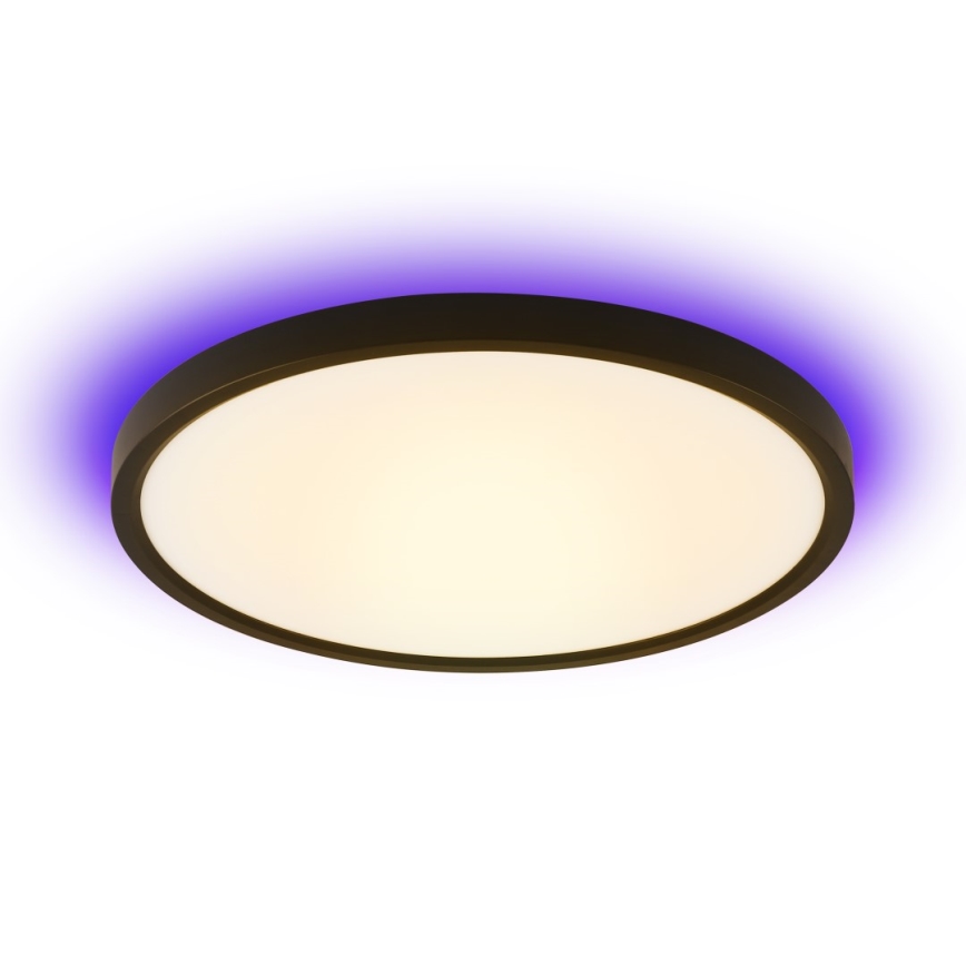 Immax NEO 07170-B60 - LED RGB+CCT Plafón con dimmer NEO LITE TUDO LED/65W/230V 2700-6500K Wi-Fi Tuya negro + control remoto