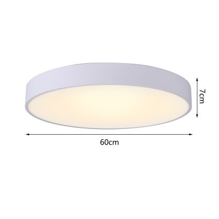 Immax NEO 07206L - Plafón LED regulable RONDATE LED/53W/230V blanco Tuya + control remoto