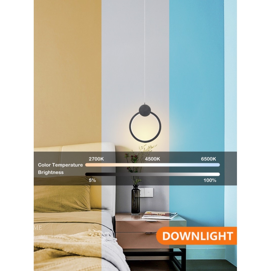 Immax NEO 07233L - Lámpara de araña LED regulable NEO LITE OVALE LED/18W/230V Wi-Fi Tuya 2700-6500K + control remoto