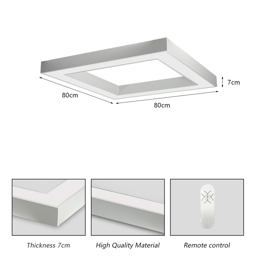 Immax NEO 07240L - Plafón LED regulable CANTO LED/60W/230V 2700-6500K Tuya blanco