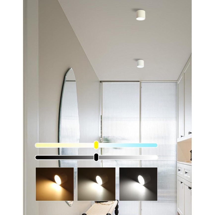Immax NEO 07241L - Plafón LED regulable RONDATE LED/18W/230V 11,5cm Wi-Fi Tuya