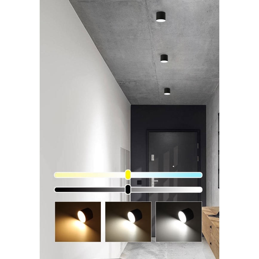 Immax NEO 07242L - Plafón LED regulable RONDATE LED/18W/230V 11,5 cm Wi-Fi Tuya