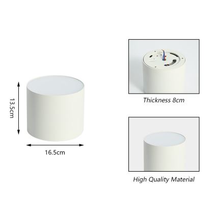 Immax NEO 07243L - Plafón LED regulable RONDATE LED/32W/230V 16,5 cm Wi-Fi Tuya