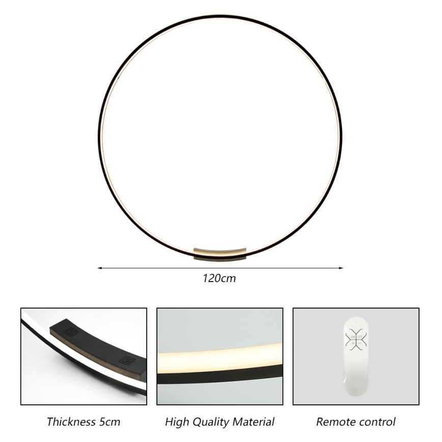 Immax NEO 07245-120 - Aplique LED regulable FINO LED/70W/230V 120 cm Tuya + control remoto