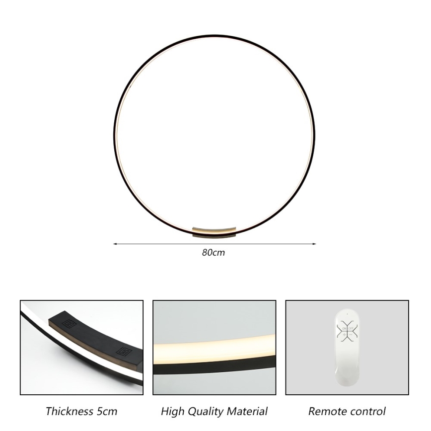 Immax NEO 07245-80 - Aplique LED regulable FINO LED/50W/230V 2700-6500K 80 cm Tuya + control remoto