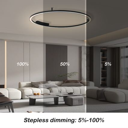 Immax NEO 07246-120 - Plafón LED regulable FINO LED/72W/230V 120 cm Tuya + control remoto
