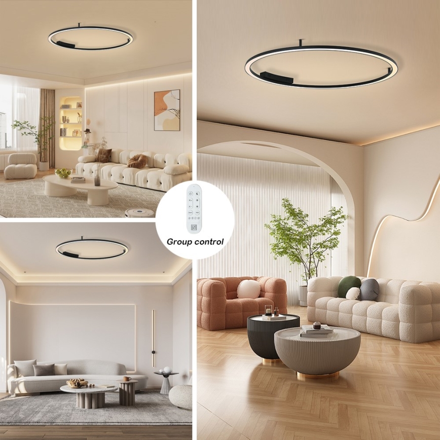 Immax NEO 07246-120 - Plafón LED regulable FINO LED/72W/230V 120 cm Tuya + control remoto