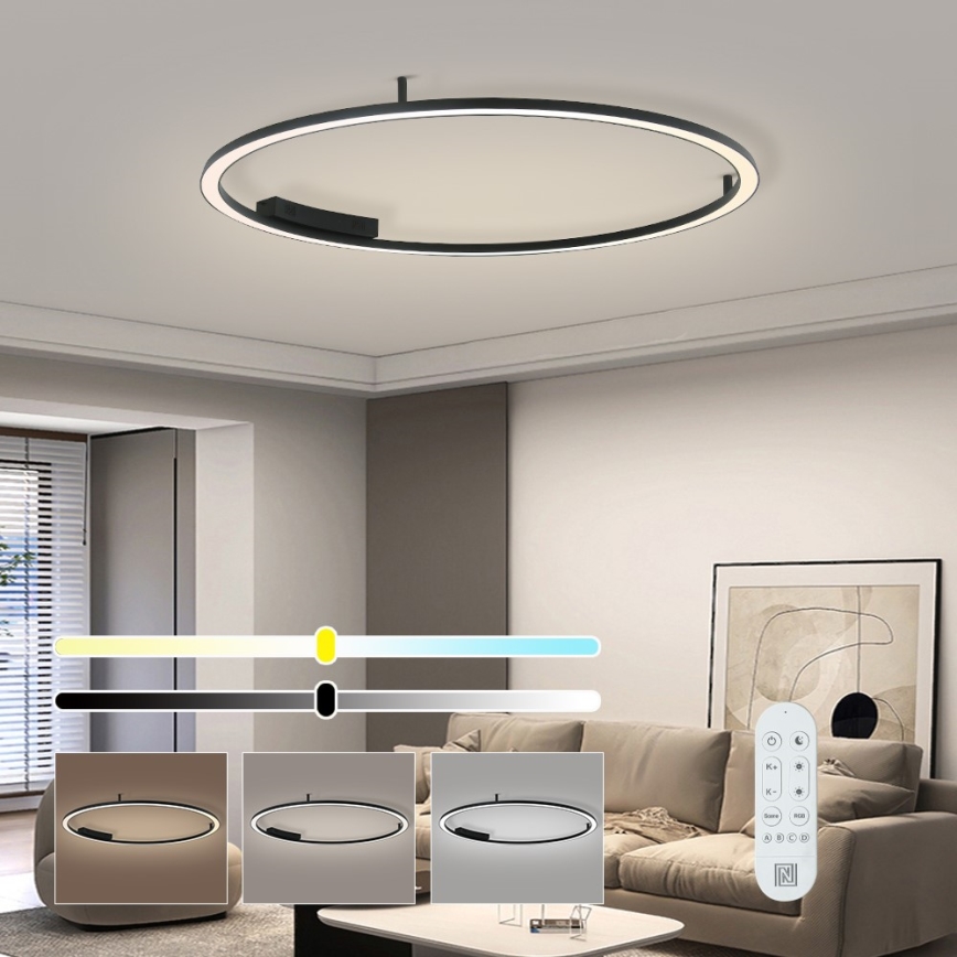 Immax NEO 07246-120 - Plafón LED regulable FINO LED/72W/230V 120 cm Tuya + control remoto