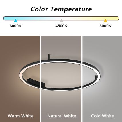 Immax NEO 07246-80 - Plafón LED regulable FINO LED/55W/230V 80cm Tuya + control remoto