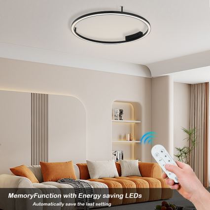 Immax NEO 07246-80 - Plafón LED regulable FINO LED/55W/230V 80cm Tuya + control remoto