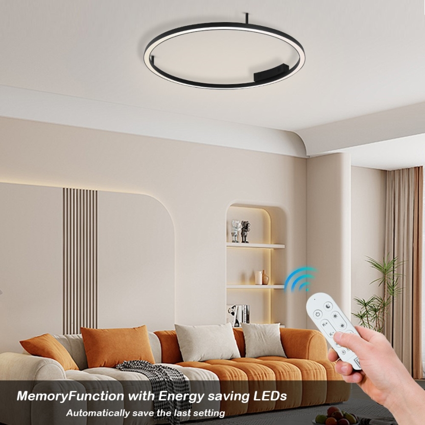 Immax NEO 07246-80 - Plafón LED regulable FINO LED/55W/230V 80cm Tuya + control remoto