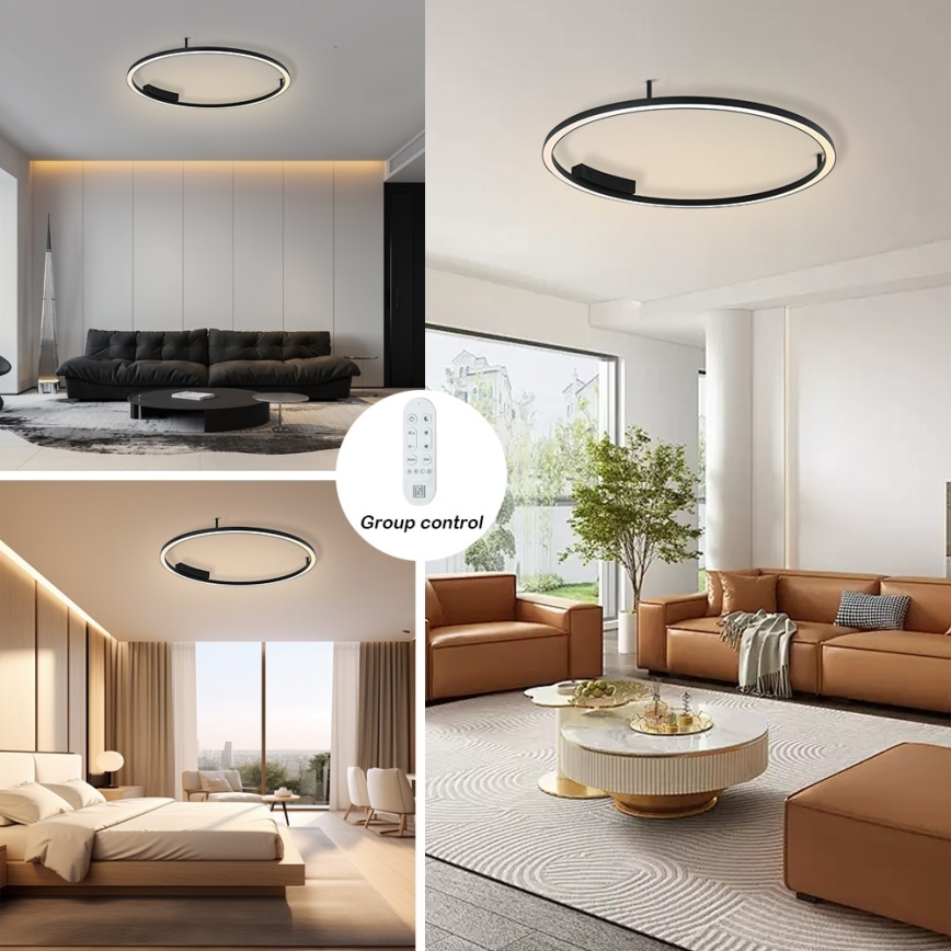 Immax NEO 07246-80 - Plafón LED regulable FINO LED/55W/230V 80cm Tuya + control remoto