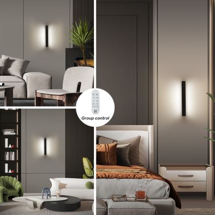 Immax NEO 07247L - LED Aplique de exterior regulable LINK LED/40W/230V Wi-Fi Tuya IP44 + control remoto