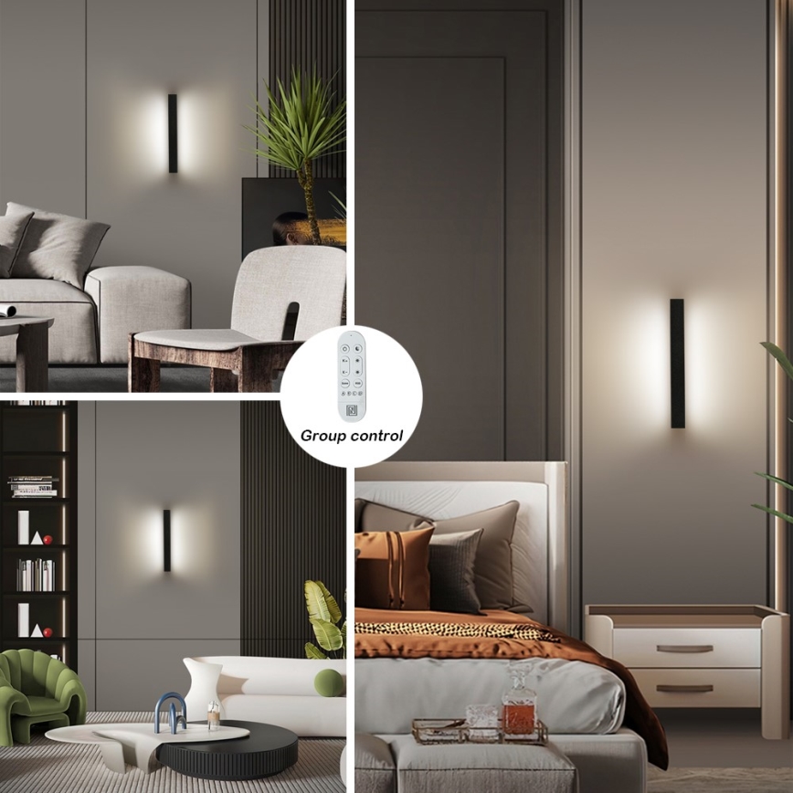 Immax NEO 07247L - LED Aplique de exterior regulable LINK LED/40W/230V Wi-Fi Tuya IP44 + control remoto