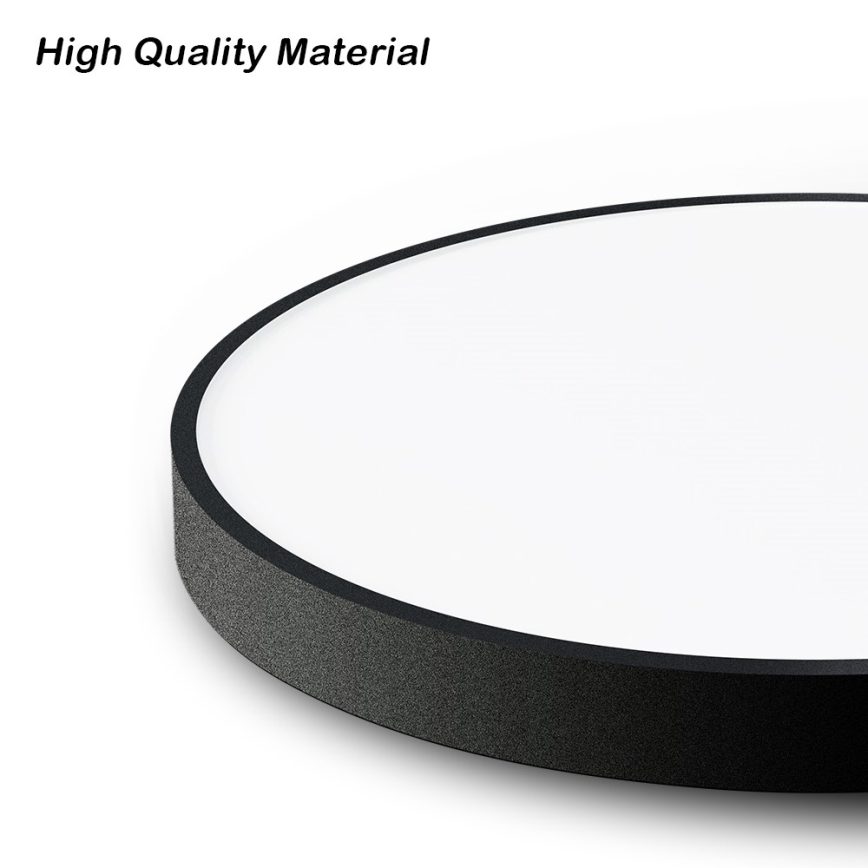 Immax NEO 07250L - Plafón LED regulable NEO LITE SEMPLICI LED/60W/230V 3000-6000K Wi-Fi Tuya negro + control remoto