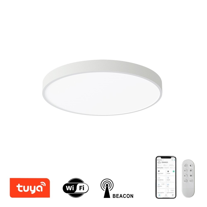 Immax NEO 07251L - Plafón LED regulable NEO LITE SEMPLICI LED/36W/230V 3000-6000K Wi-Fi Tuya blanco + control remoto
