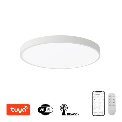 Immax NEO 07252L - Plafón LED regulable NEO LITE SEMPLICI LED/48W/230V 3000-6000K Wi-Fi Tuya blanco + control remoto