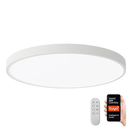 Immax NEO 07253L - Plafón LED regulable NEO LITE SEMPLICI LED/60W/230V 3000-6000K Wi-Fi Tuya blanco + control remoto