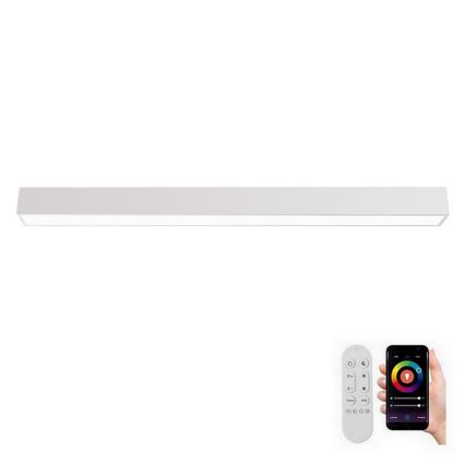 Immax NEO 07259L - Plafón LED regulable NEO LITE LUNGO LED/38W/230V 3000-6000K Wi-Fi Tuya blanco + control remoto