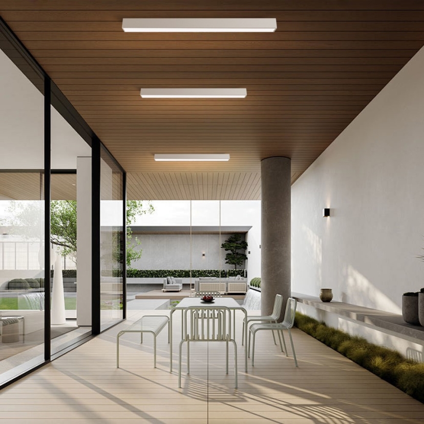 Immax NEO 07259L - Plafón LED regulable NEO LITE LUNGO LED/38W/230V 3000-6000K Wi-Fi Tuya blanco + control remoto
